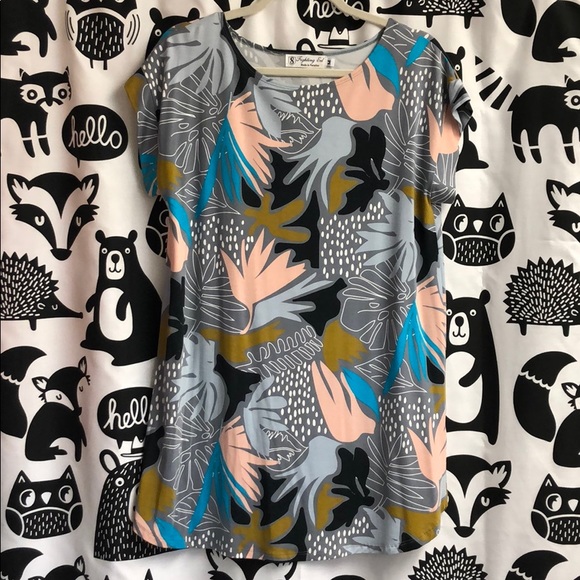 Fighting Eel Dresses & Skirts - NWT Fighting Eel Dress Miller in Grey Cut Out - M